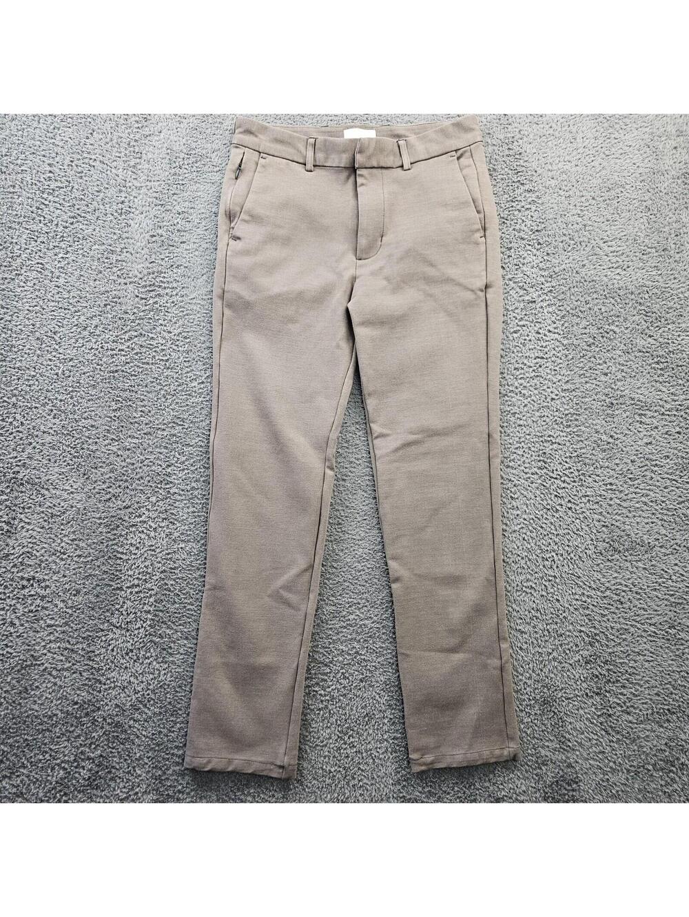 SWET Tailor Pants Rayon Nylon Stretch Dress Chino Brown 29x32 (actual 29x28)